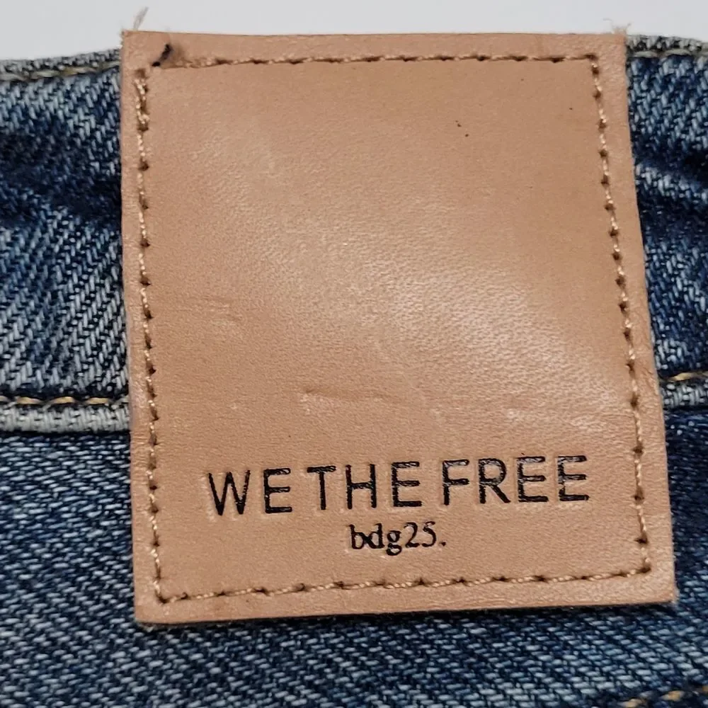 NEW 31 FREE PEOPLE tribal button fly Rocky corduroy patch loose jeans we the NWT - Picture 15 of 16